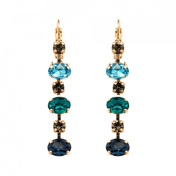 Cercei placati cu Aur roz de 24K, Cristale Swarovski, Nightfall - Mystique by Roxannes - Mariana Jewellery, Albastru 1508/3-1114RG6 Cercei placati cu Aur roz de 24K, Cristale Swarovski, Nightfall - Mystique by Roxannes - Mariana Jewellery, Albastru 1508/3-1114RG6
