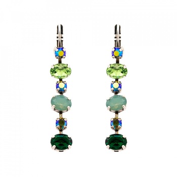 Cercei placati cu Argint 925, Cristale Swarovski, Fern by Roxannes - Mariana Jewellery, Verde 1508/3-2143SP6 Cercei placati cu Argint 925, Cristale Swarovski, Fern by Roxannes - Mariana Jewellery, Verde 1508/3-2143SP6