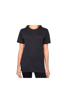 Tricou femei Tommy Hilfiger DW0DW03049, Regular Fit, Negru, Negru Tricou femei Tommy Hilfiger DW0DW03049, Regular Fit, Negru, Negru