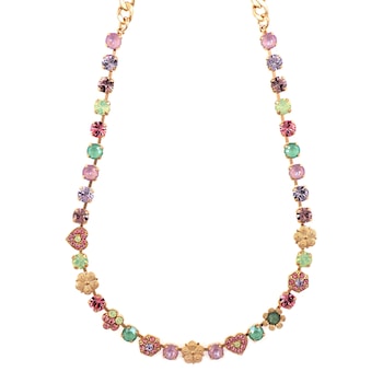 Colier placat cu Aur roz de 24K, Cristale, Lavender - Botanica by Roxannes - Mariana Jewellery, Multicolor 3028/2-1910RG Colier placat cu Aur roz de 24K, Cristale, Lavender - Botanica by Roxannes - Mariana Jewellery, Multicolor 3028/2-1910RG