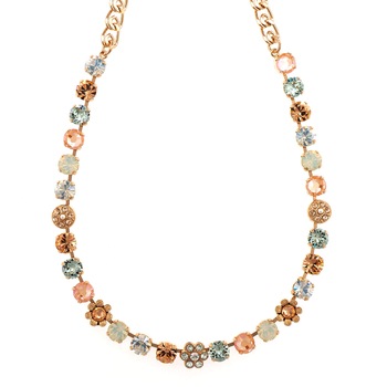 Colier placat cu Aur roz de 24K, Cristale, Gardenia - Botanica by Roxannes - Mariana Jewellery, Alb/Creme 3044/5-1913RG Colier placat cu Aur roz de 24K, Cristale, Gardenia - Botanica by Roxannes - Mariana Jewellery, Alb/Creme 3044/5-1913RG