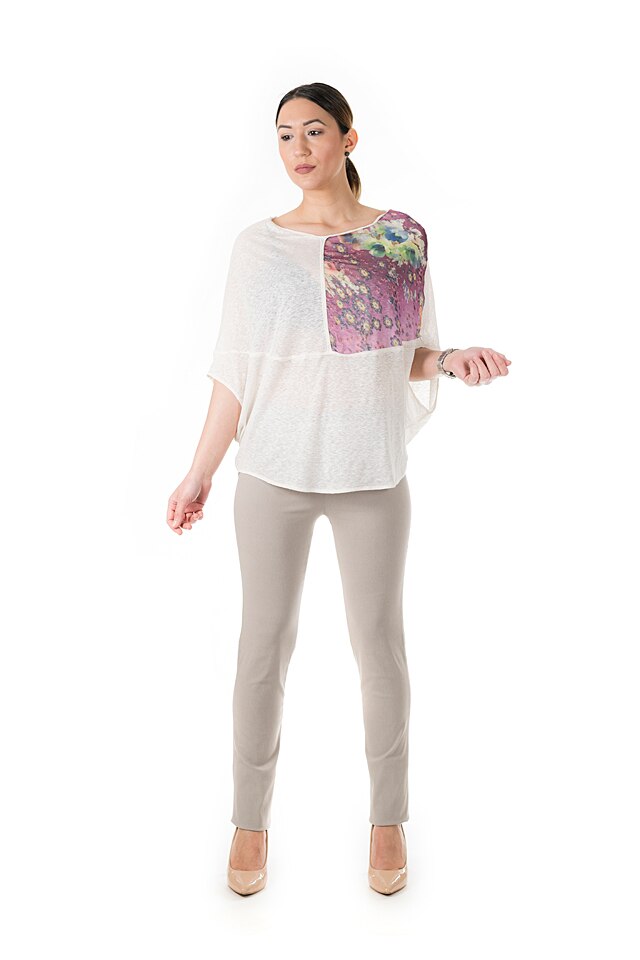 Tricou T shirt scarabee v3 Steffboutique , Material 100% bbc, Alb, 38 EU