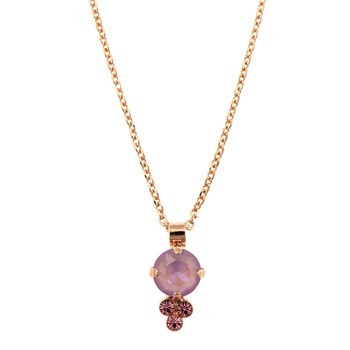 Pandantiv cu lant placat cu Aur roz de 24K, Cristale, Lavender - Botanica by Roxannes - Mariana Jewellery, Roz/Mov 5010/1-1910RG Pandantiv cu lant placat cu Aur roz de 24K, Cristale, Lavender - Botanica by Roxannes - Mariana Jewellery, Roz/Mov 5010/1-1910RG