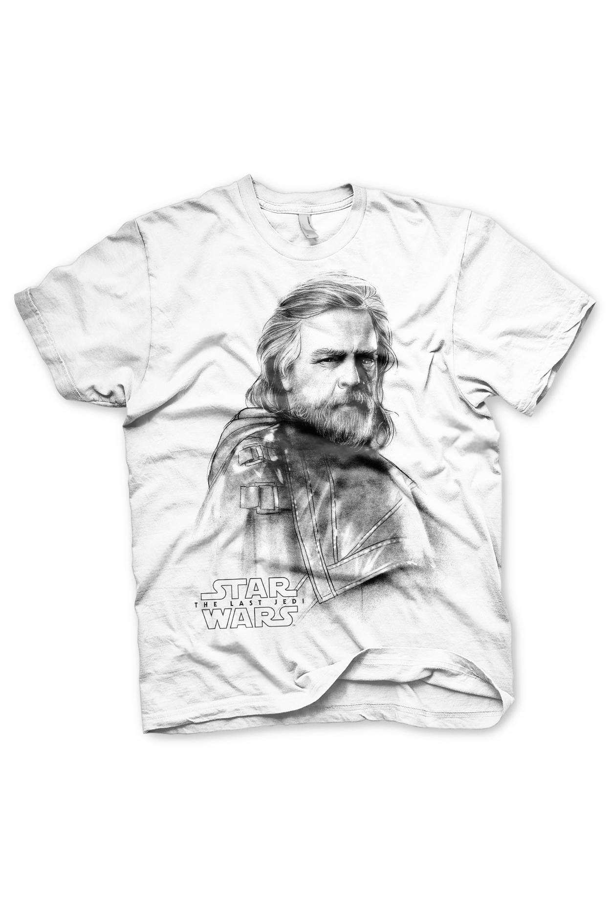 Tricou pentru barbati, Star Wars, Luke SkyWalker, Alb, S