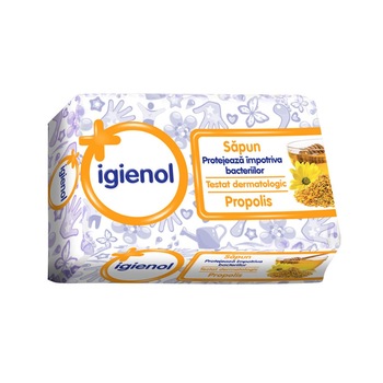 Sapun antibacterial Igienol Propolis 90gr Sapun antibacterial Igienol Propolis 90gr