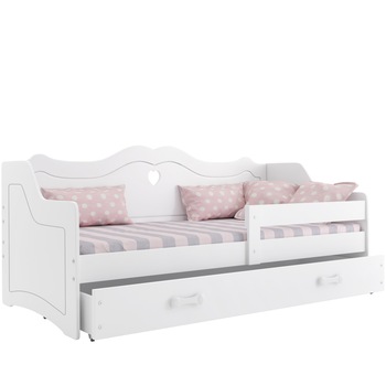 Pat pentru copii, Interbeds, Iulia163x84 cm , Alb Pat pentru copii, Interbeds, Iulia163x84 cm , Alb