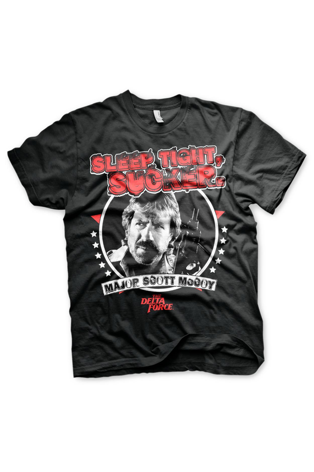 Tricou pentru barbati, Chuck Norris, Sleep Tight, Sucker Black, Negru, S