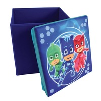 Cutie depozitare articole copii,2 in 1,Functie de taburet,Eroi in Pijamale