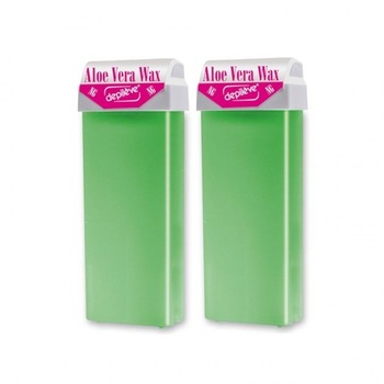 Pachet 2x Ceara de epilat Depileve Aloe Vera de unica folosinta cu aplicator 100gr Pachet 2x Ceara de epilat Depileve Aloe Vera de unica folosinta cu aplicator 100gr