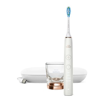Periuta de dinti electrica, Philips Sonicare, DiamondClean 9000, 3 trepte de intensitate, Rose gold