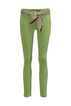 Marc O'Polo, Pantaloni slim fit cu cordon, Verde oliv, W28-L32 Marc O'Polo, Pantaloni slim fit cu cordon, Verde oliv, W28-L32