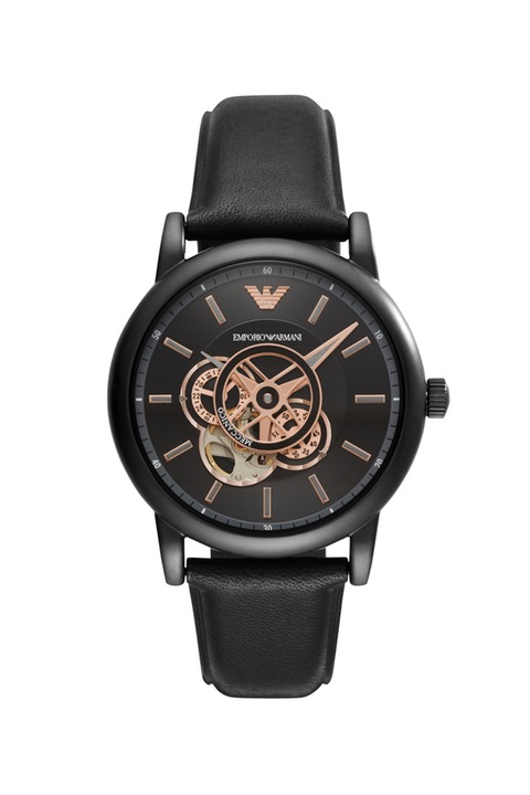 Emporio Armani, Автоматичен часовник с хронограф, Черен