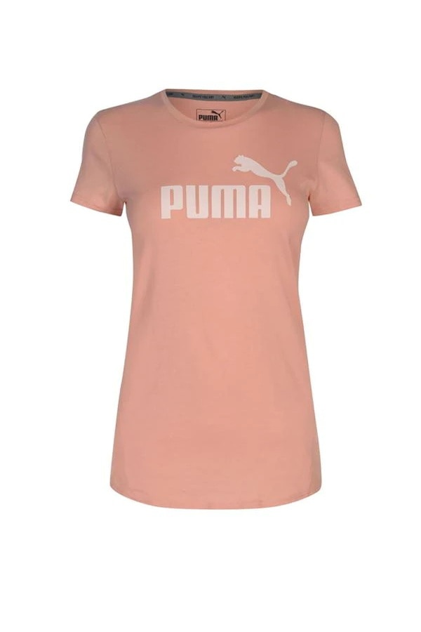Tricou de bumbac Puma Essence No1, Portocaliu piersica, M