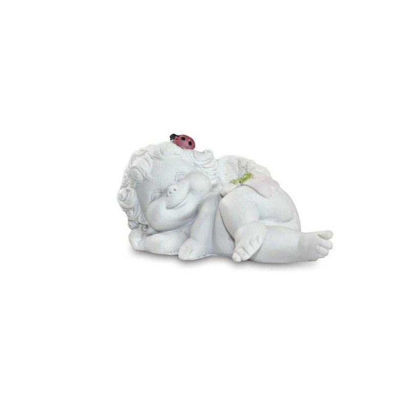 Figurina, ingeras gargarita asezat, 9 cm