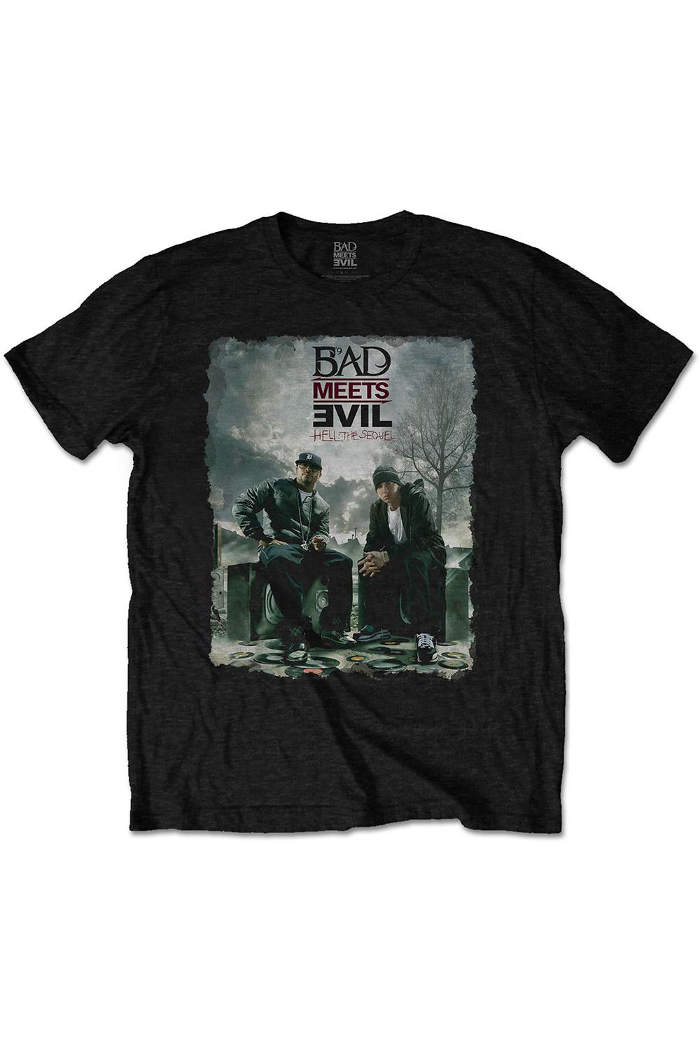 Tricou pentru barbati, Bad Meets Evil, Burnt, Negru