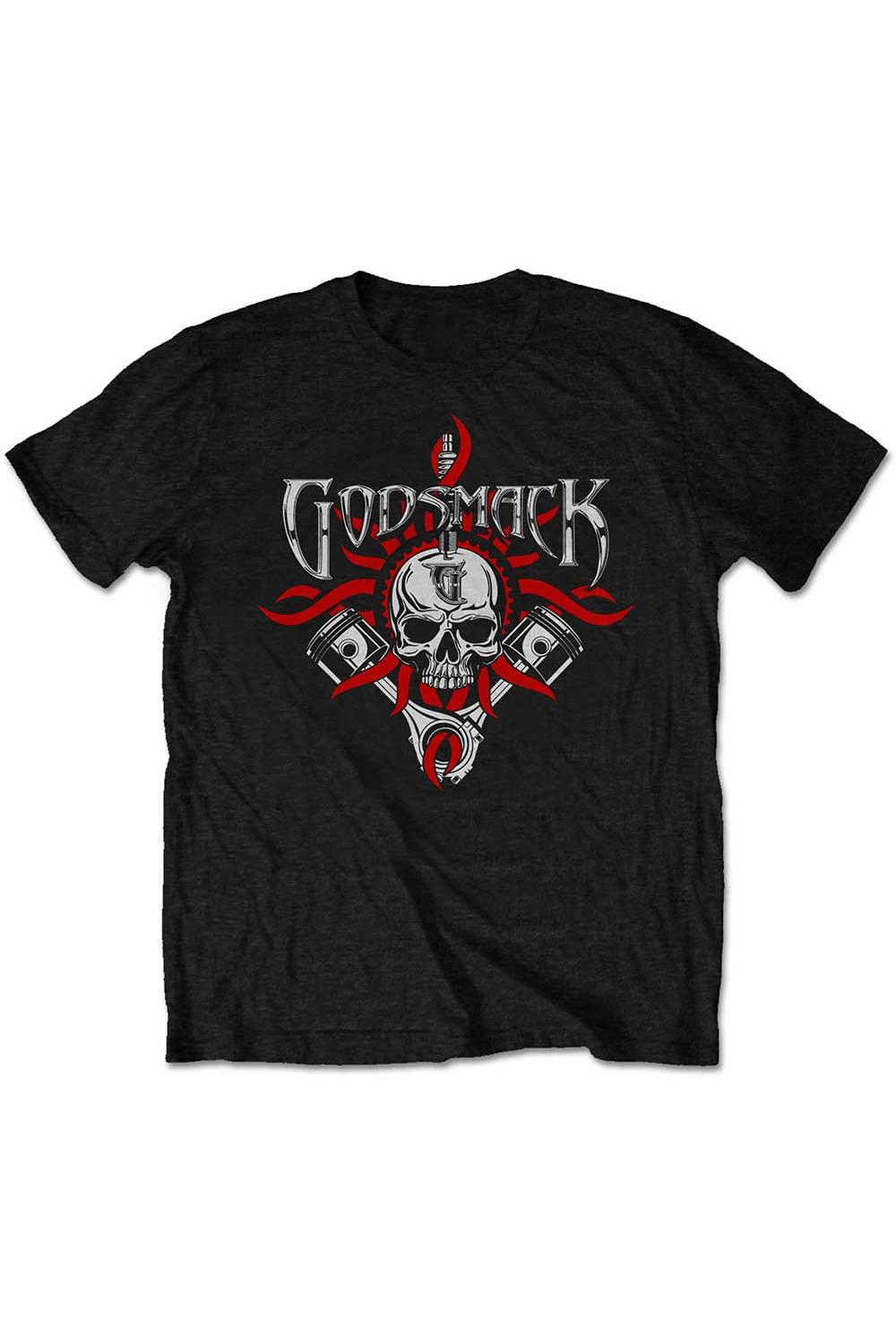 Tricou pentru barbati, Godsmack, Packaged Chrome Pistons, Negru, S