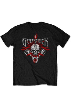 Tricou pentru barbati, Godsmack, Packaged Chrome Pistons, Negru, S Tricou pentru barbati, Godsmack, Packaged Chrome Pistons, Negru, S