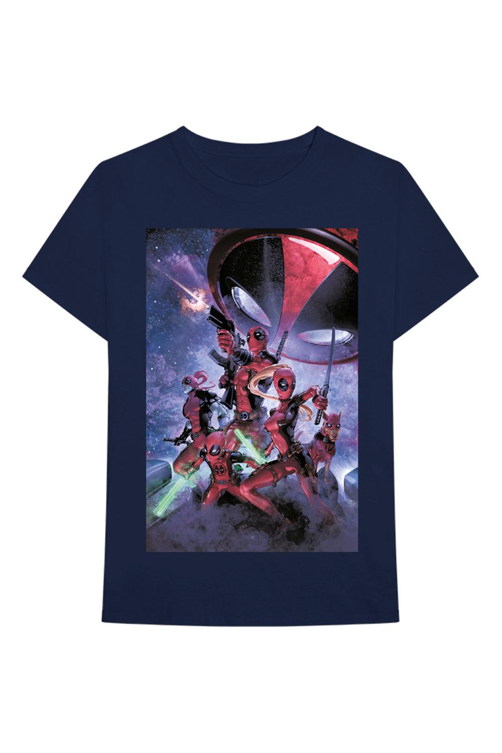 Tricou pentru barbati, Deadpool, Family, Bleumarin