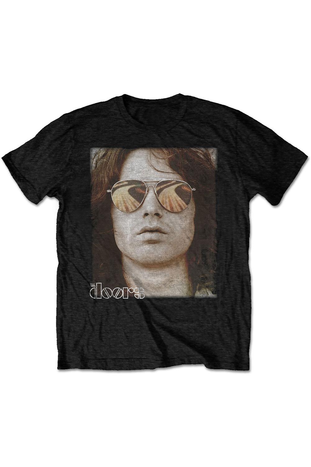 Tricou pentru barbati, Doors, Jim Face, Negru, S