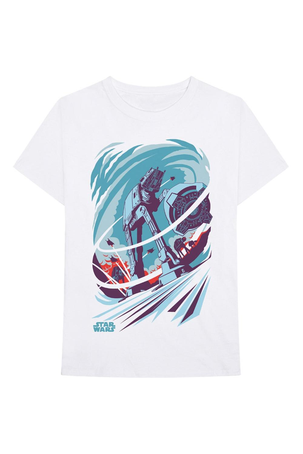 Tricou pentru barbati, Star Wars, AT-AT Archetype, Alb, S