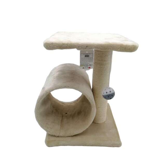 Ansamblu de joaca pentru pisica, cu tunel, Croci, 30x30x40