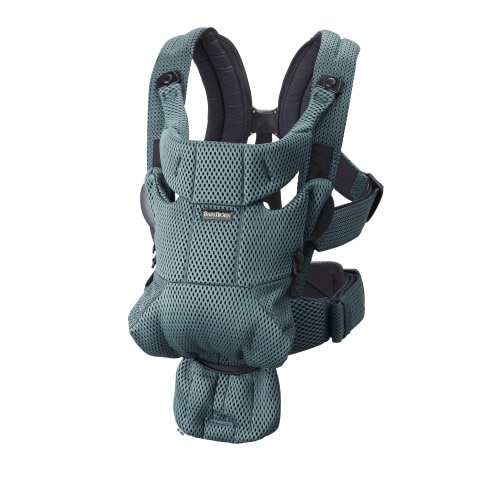 Marsupiu BabyBjorn Anatomic Move 3D Mesh, Verde Salvie