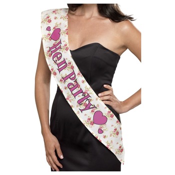 Panglica petrecerea burlacilor Vintage de lux, Smiffy, roz Panglica petrecerea burlacilor Vintage de lux, Smiffy, roz