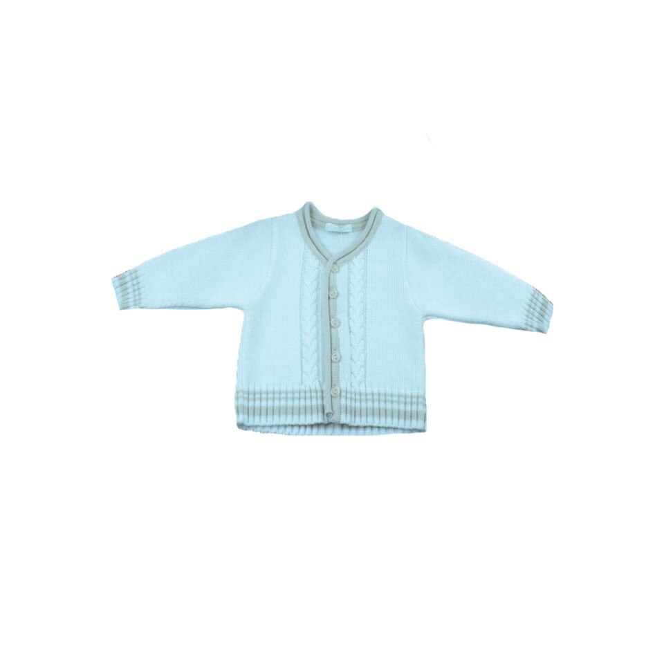 Cardigan maneca lunga pentru baieti Christopher Baby Club 4587, Alb, 62