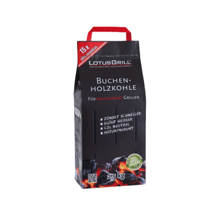 Carbuni LotusGrill, din lemn de fag, 2.5 kg