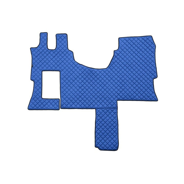 Covoras camion F-Core, Piele-ECO, pentru MERCEDES ACTROS MP4 / MP5, cabina SOLO STAR, Albastru