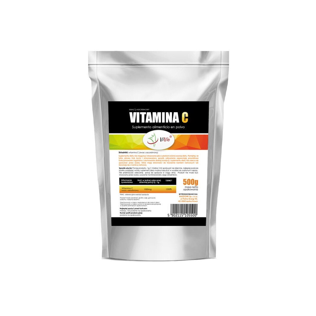 Vitamina C pura, Vivio, 500g, pulbere