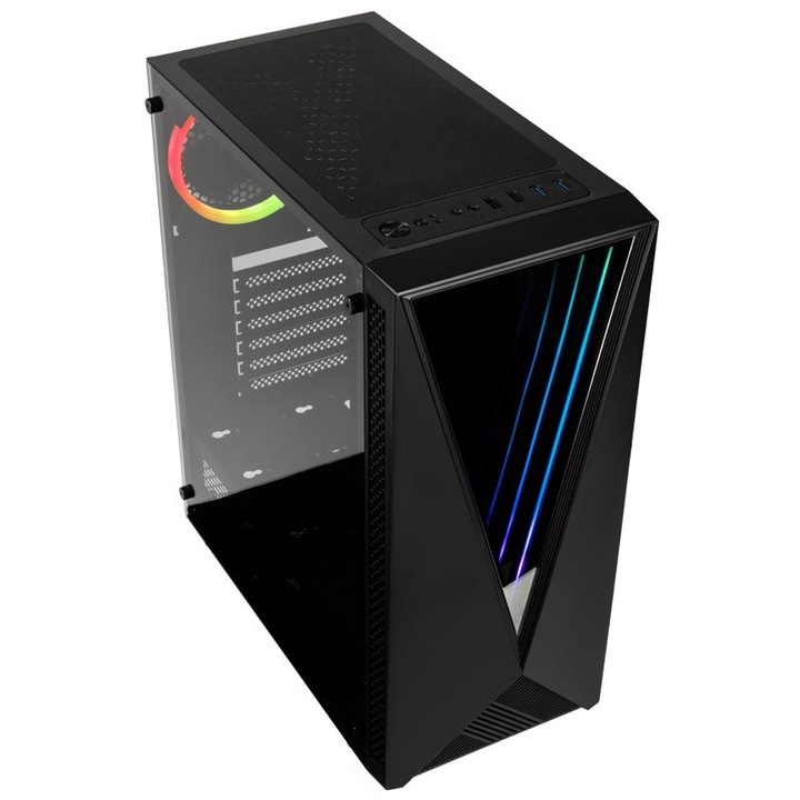 Кутия Kolink Void RGB TG, Midi-Towe, r Black Window, ATX
