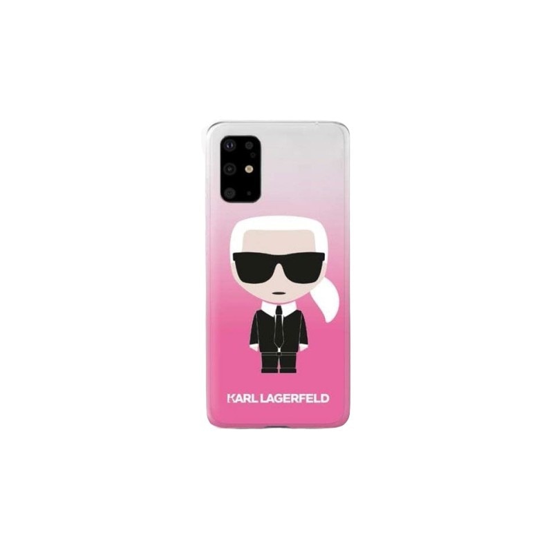 Husa Premium Originala Karl Lagerfeld Samsung S20 Ultra Glitter Karl Ikonik Roz Silicon