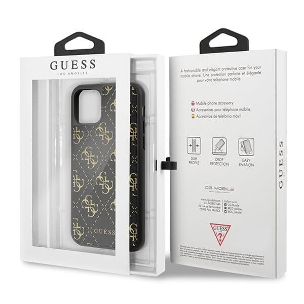 Husa Guess iPhone 11 Pro, Double Layer Glitter