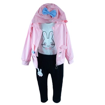 Compleu 3 piese pantaloni, body si geaca pentru fete Vitamins 6500R2, Multicolor Compleu 3 piese pantaloni, body si geaca pentru fete Vitamins 6500R2, Multicolor