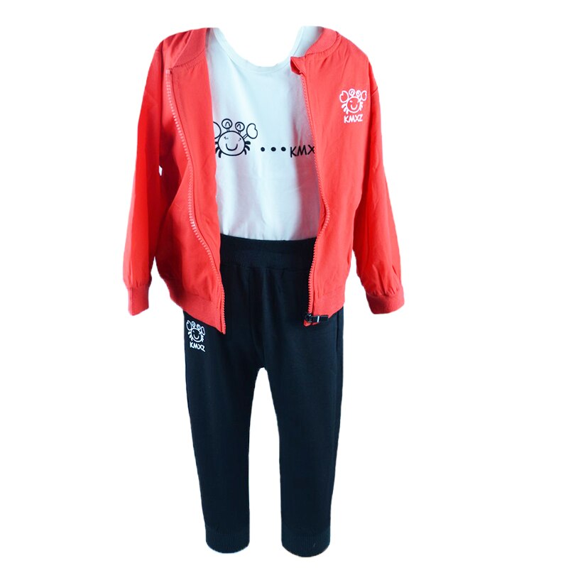 Compleu 3 piese pantaloni, body si geaca pentru baieti Vitamins 6500, Multicolor