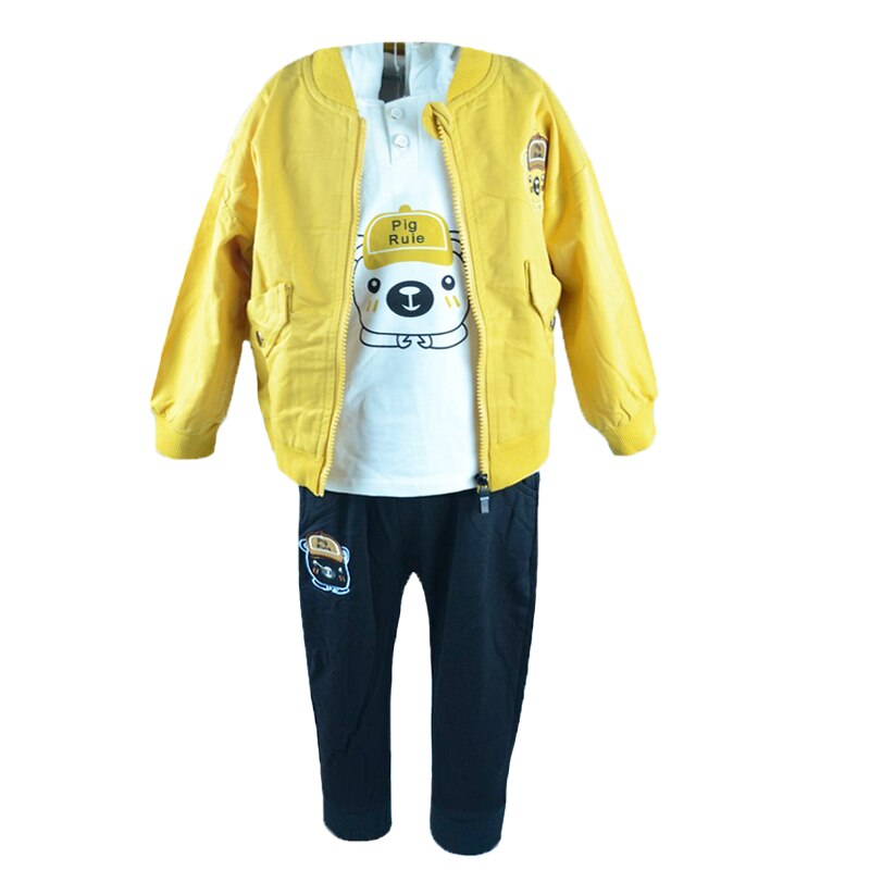 Compleu 3 piese pantaloni, bluza si geaca pentru baieti Vitamins 6507, Multicolor