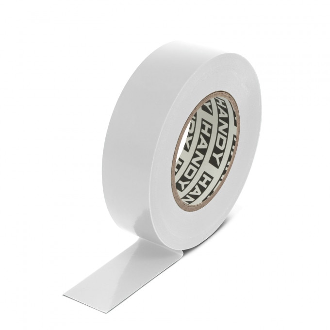 Set 10 bucati Banda izolatoare, Latime 19 mm, Grosime 0,13 mm, 20 m ,Alb