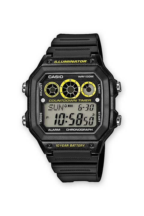 Мъжки часовник Casio Digital, Черен