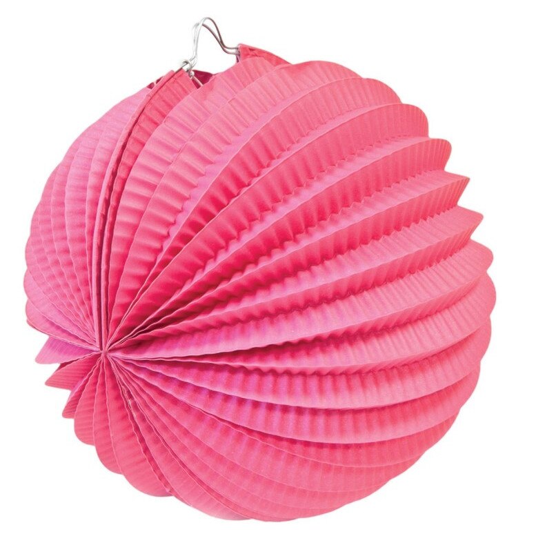 Globulet suspendat, Zola®, din hartie, roz, 20 cm