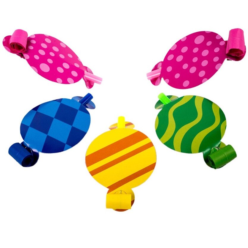 Set 5 suflatori, Zola®, multicolore cu model