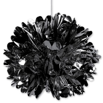 Pompom hartie, Zola®, negru, 40 cm Pompom hartie, Zola®, negru, 40 cm