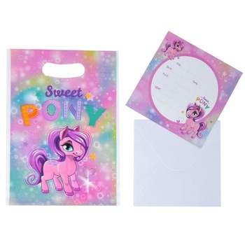 Set pungute cadou, Zola®, 10 bucati, roz cu Pony Set pungute cadou, Zola®, 10 bucati, roz cu Pony
