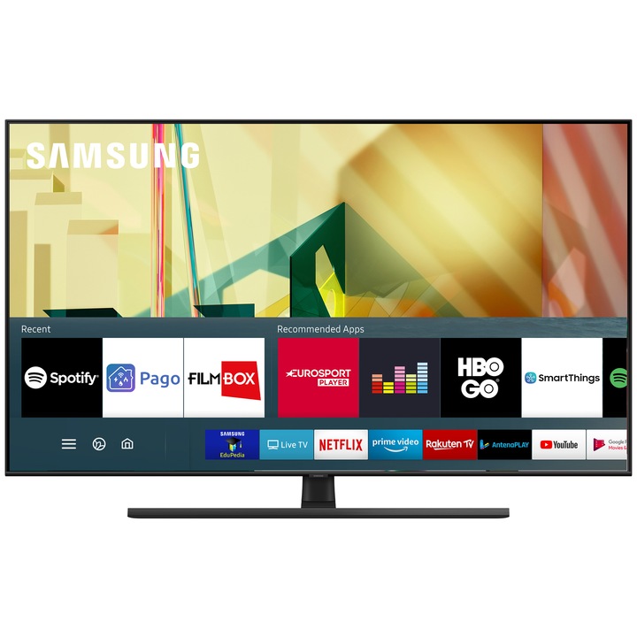 Televizor Samsung 75Q70T, 189 cm, Smart, 4K Ultra HD, QLED, Clasa A