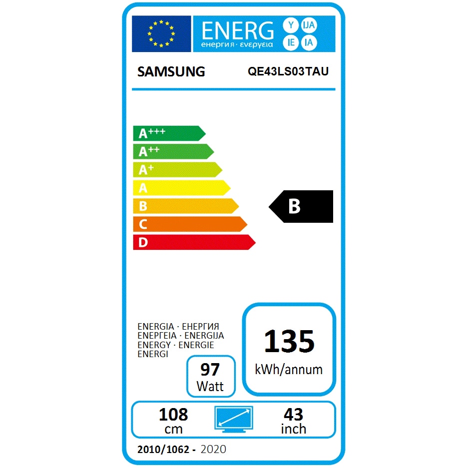 Televizor Samsung The Frame 43LS03T, 108 cm, Smart, 4K Ultra HD, QLED, Clasa G