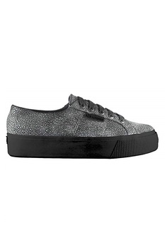 Pantofi sport femei, SUPERGA, sintetic, gri/negru, 39 Pantofi sport femei, SUPERGA, sintetic, gri/negru, 39