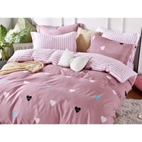 Lenjerie de pat -Pure pink-Finet 220 x 230, 6 piese