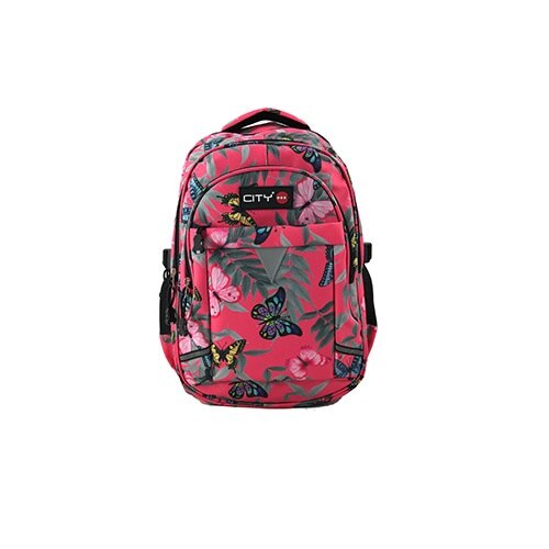 Ghiozdan, CiTY, Multicolor, PVC, 46x30x25 cm