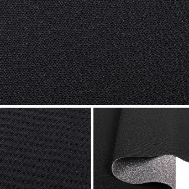 Material Tapiterie Auto, Malex Tapiterie Import®, Stofa, 100 x 150 cm, Negru, 1 Metru Liniar, Material Textil Auto, Buretat 3mm, Elastic, Pentru Plafon, Fete Usi, Flexibil, Usor De Aplicat, Aderenta Buna, Durabil, Material Pentru Reconditionare Auto