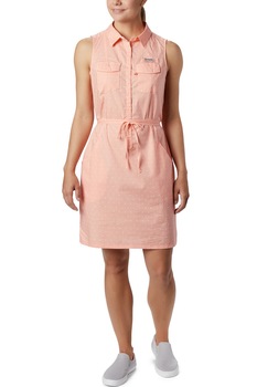 Columbia, Rochie cu model cu buline, fara maneci Bonehead, Roz pal Columbia, Rochie cu model cu buline, fara maneci Bonehead, Roz pal